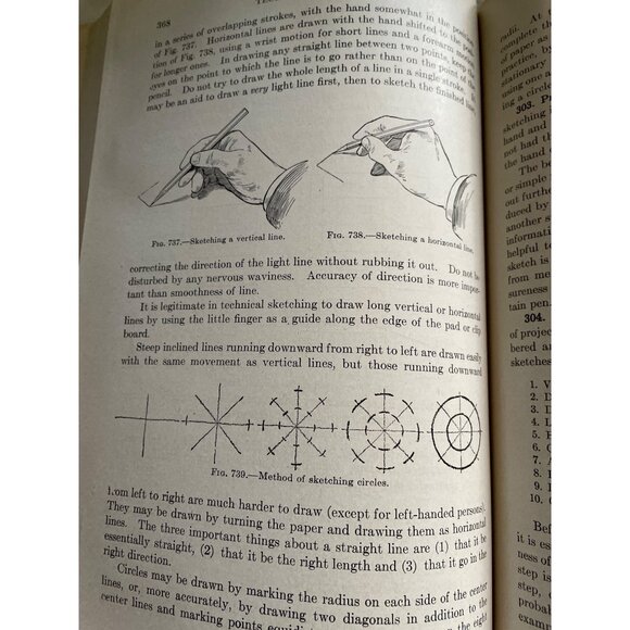 A Manual Of Engineering Drawing By Thomas E. French 1941 Sixth Edition Hardcover - Picture 16 of 16